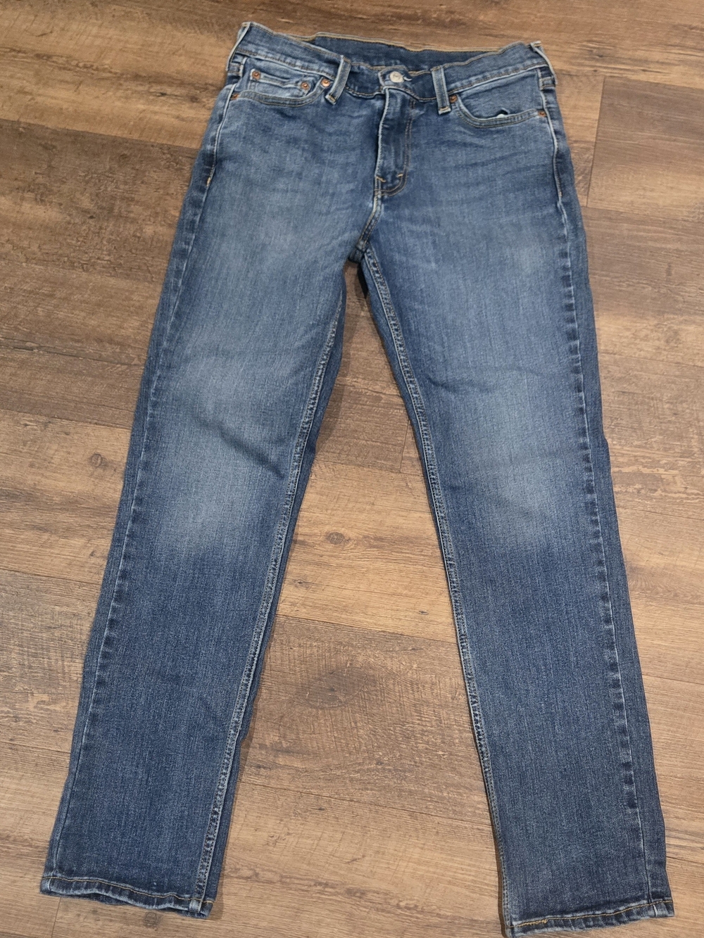 Levi's Men's 511 Dark Blue Straight Denim Jeans